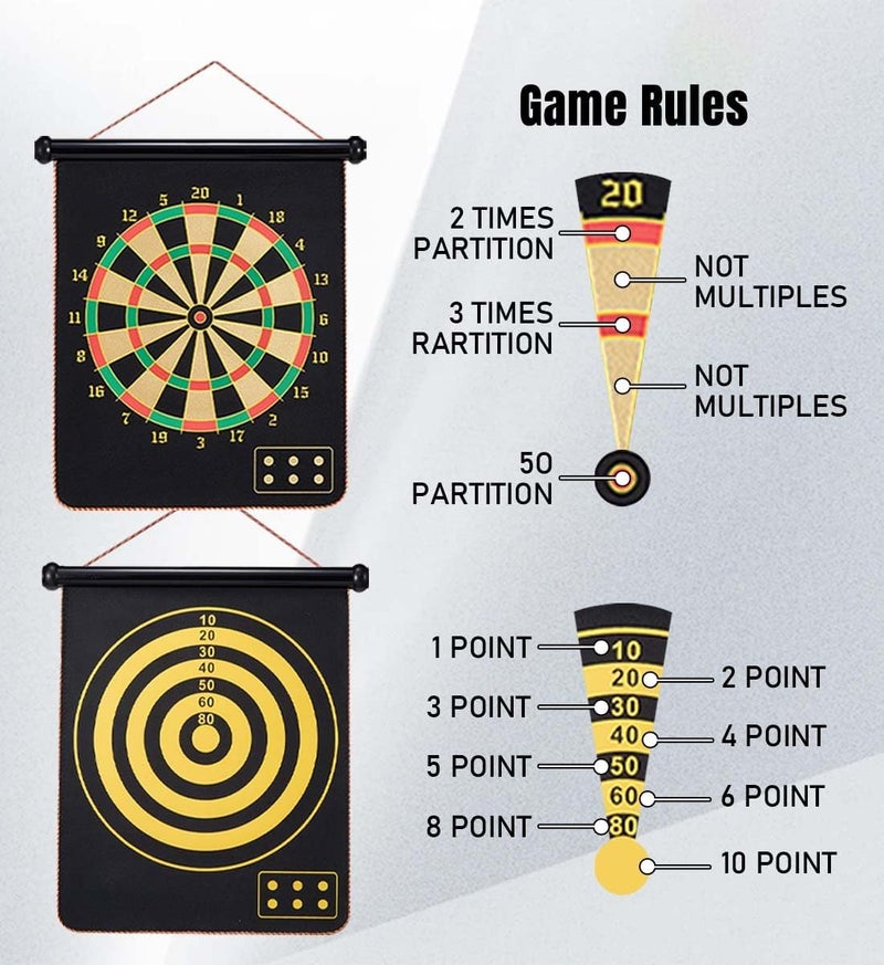 Givevan Magnetic Dart Board for Kids, Teen Boys Gift Ideas for Christmas, Room Decor for Teenage, Stocking Stuffers Toys for Girls Age 6 7 8 9 10 11 12 13 14 15 16 Years - Image 5